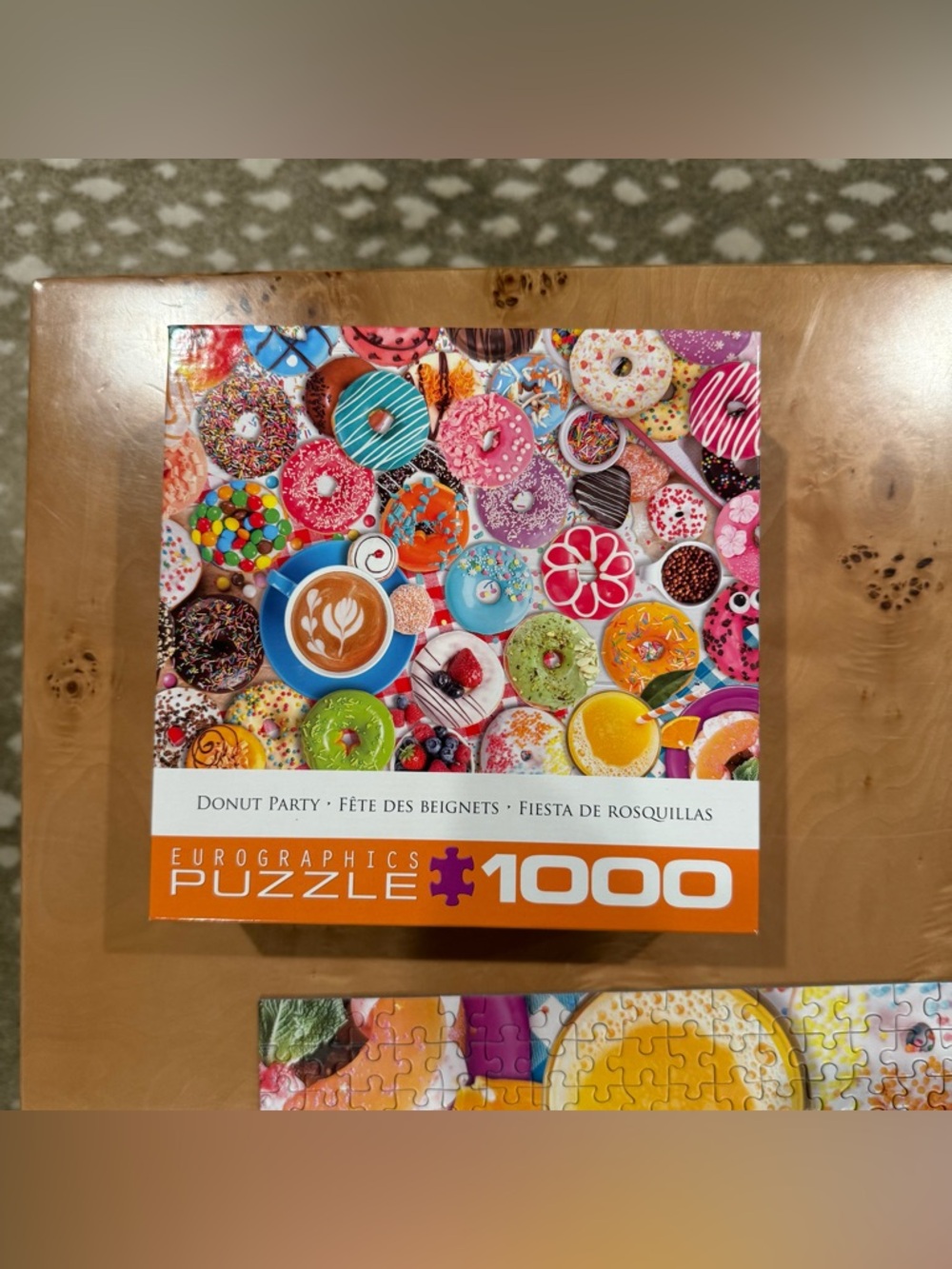 Donut Party 1000-Piece Puzzle - Colorful Donuts